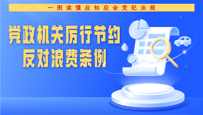 學(xué)習(xí)進(jìn)行時 | 一圖讀懂《黨政機(jī)關(guān)厲行節(jié)約反對浪費(fèi)條例》